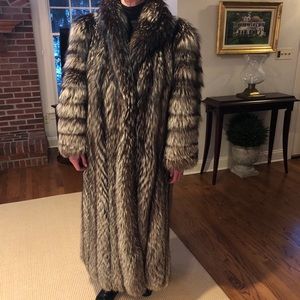 Real Fur Coat Norwegian Silver Fox